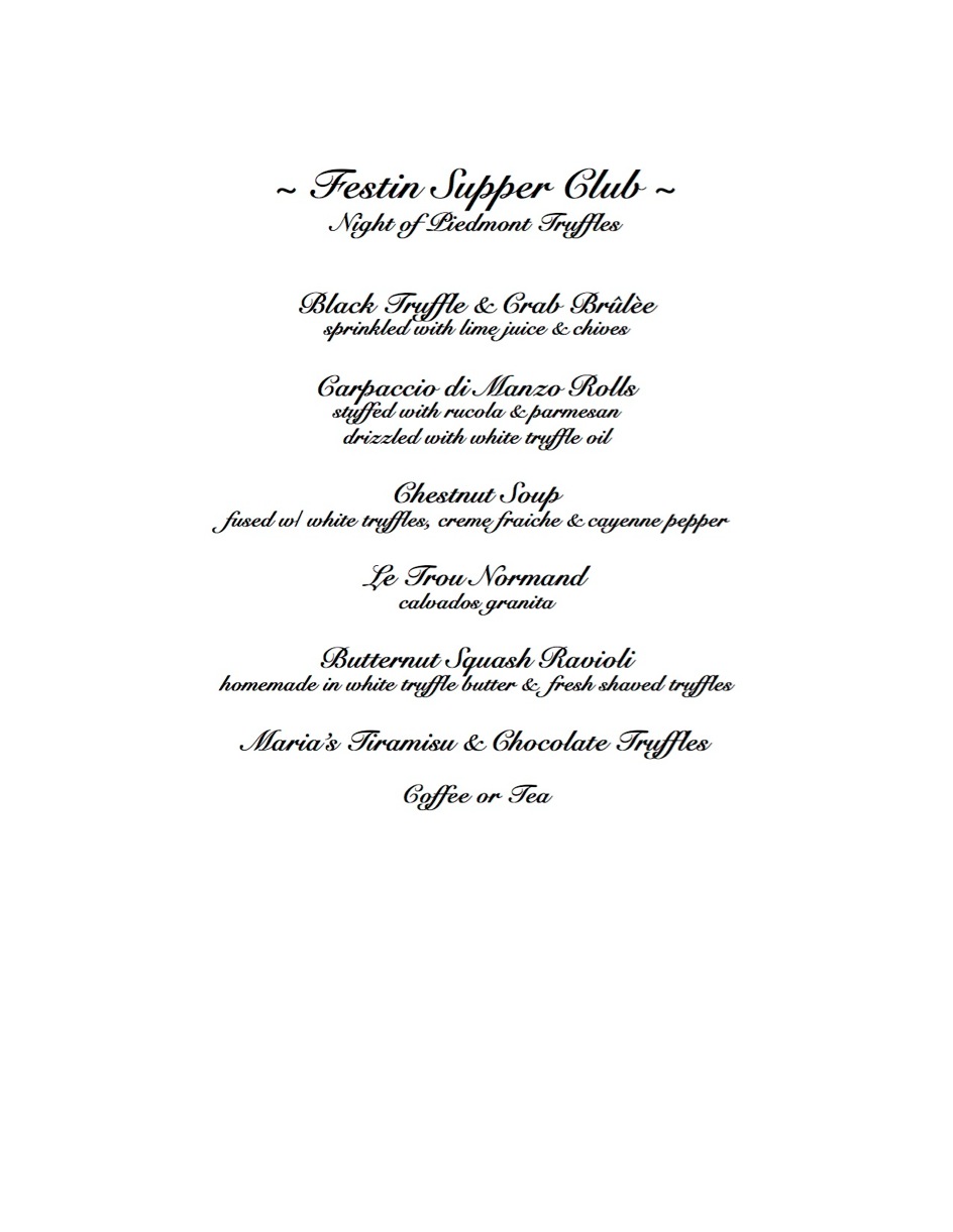 Festin truffle night 2013